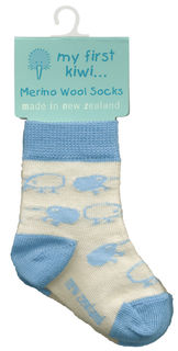 Baby Merino Wool Sock Blue