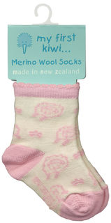 Baby Merino Wool Sock Pink