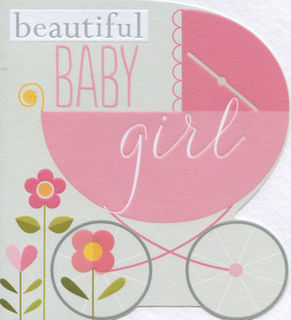 Beautiful Baby Girl Card 