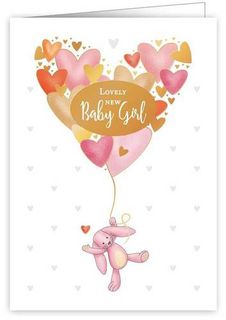 Lovely New Baby Girl Card