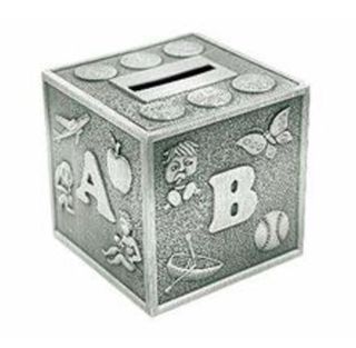Pewter Plate ABC Money Bank