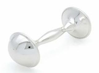 Silver Plated Baby Rattle