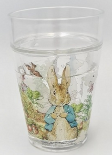Peter Rabbit Glitter Plastic Glass