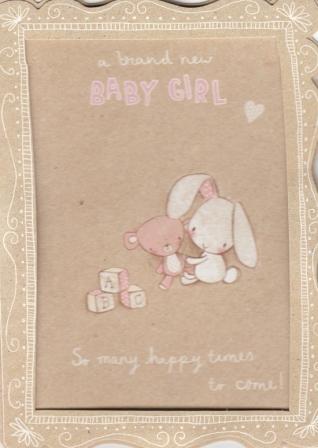 Brand New Baby Girl Card
