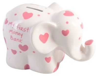 Pink Elephant Money Bank