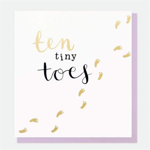 Ten Tiny Toes Baby Card