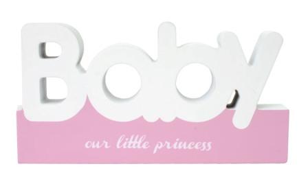 Free standing baby word, ideal for the nursery