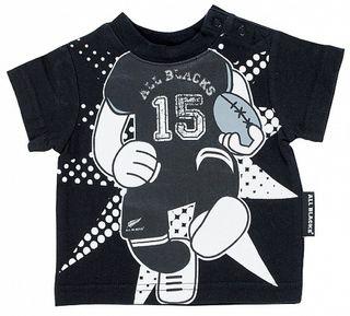All Blacks T-shirt Rugby Player