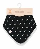 Baby Bandana Bib Set Black and Grey
