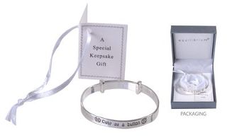 Baby Cute As A Button Bangle