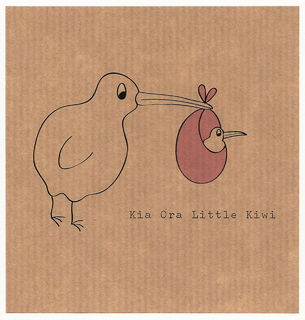 Baby Kiwi Card Pink