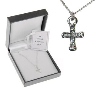Equilibrium Cross Necklace