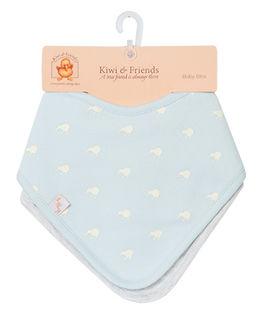 Kiwi Bandana Bibs Blue