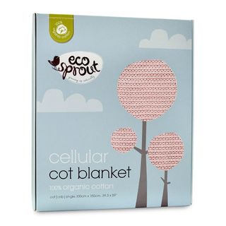 Organic Cotton Cellular Blanket Pink
