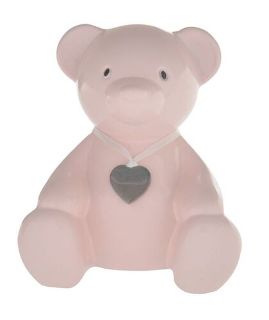 Pink Teddy Bear Money Box