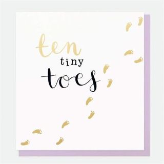 Ten Tiny Toes Baby Card