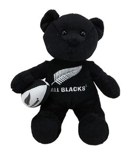 All Blacks Beanie Bear with Haka Sound